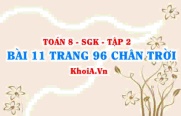 Bài 11 trang 96 Toán 8 Chân trời sáng tạo Tập 2